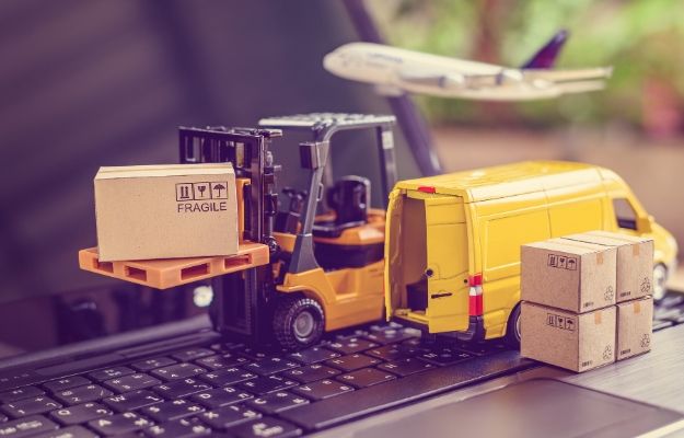 logistics supply chain delivery concept | Manufacturing Goods